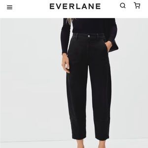 Everlane Utility Barrel Pant Black sz 2